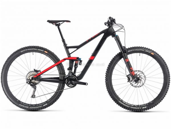 Cube Stereo 150 C:62 Race 29er Carbon Full Suspension Mountain Bike 2019 16", Black, Red, 29", Full Suspension, 22 Speed, Disc, Double Chainring