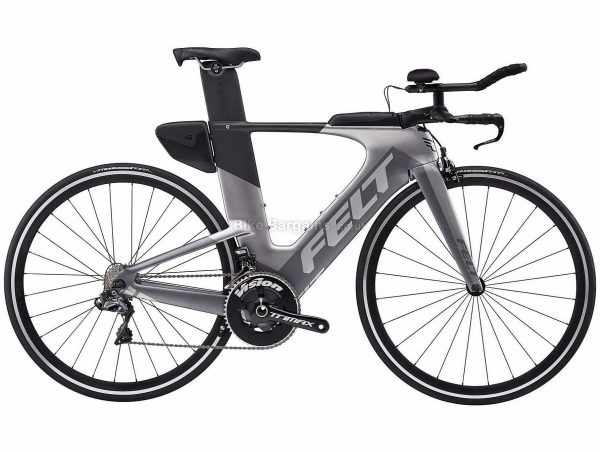 Felt IA10 Di2 TT Carbon Road Bike 2019 54cm, Grey, Black, 700c, Carbon, 22 speed, Caliper Brakes, Double Chainring, 7.5kg