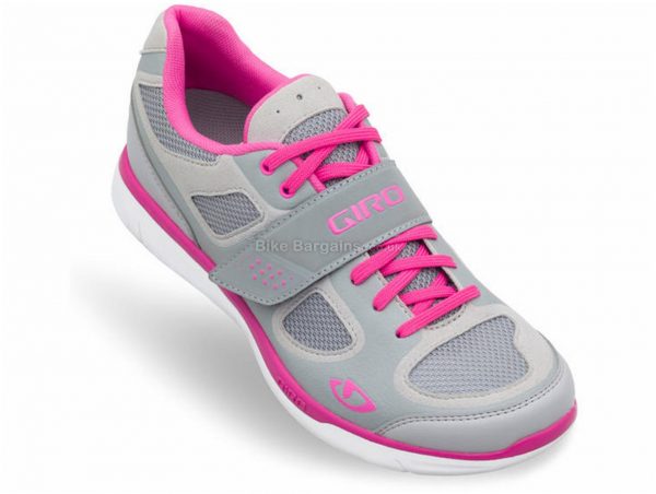 Giro Whynd Ladies MTB Shoes 43, Grey, White, Yellow, Ladies, MTB, Rubber, EVA, Laces, Velcro