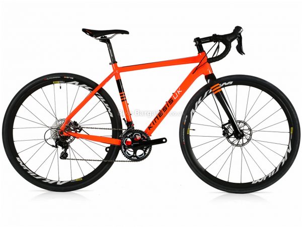Kinesis Tripster AT 105 Alloy Gravel Bike 2019 57cm, Orange, Alloy, 700c, 11 Speed, Double Chainring, Disc
