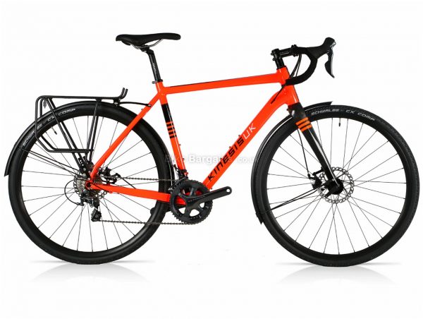 Kinesis Tripster AT Tiagra Mix Alloy Gravel Bike 2019 54cm, Orange, Alloy, 700c, 10 Speed, Double Chainring, Disc