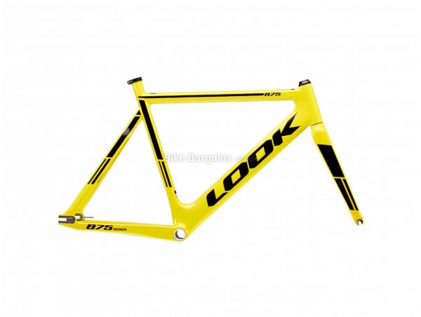 Look 875 Madison Track Calipers Carbon Track Frame L, Yellow, Carbon, 700c, Caliper Brakes