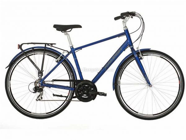 Raleigh Pioneer 1 Classic City Hybrid Bike 2019 17", Blue, Alloy, 18 Speed, Calipers, 700c