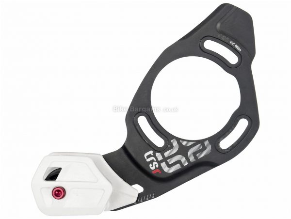E Thirteen TRS Race Dual Ring MTB Chain Guide 32t, 40t, One Size, White, Black, 9 - 12 Speed, 74g, Carbon, Alloy, MTB