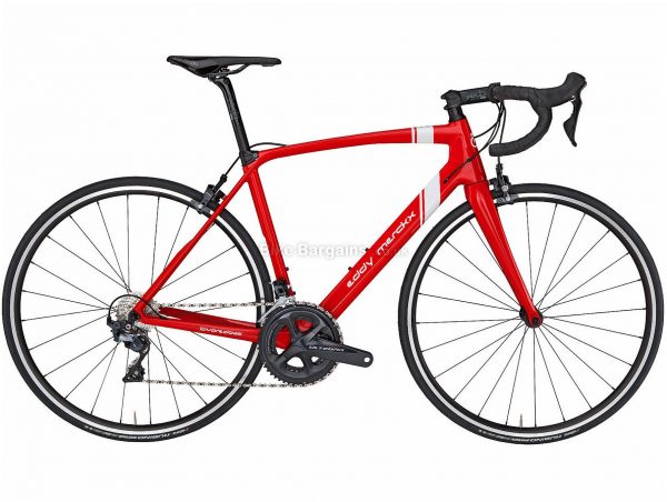 Eddy Merckx Lavaredo 68 Ultegra Mix Carbon Road Bike 2019 S, Red, White, Carbon, Double Chainring, Caliper Brakes, 11 Speed, 700c