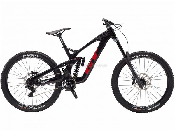 GT Fury Pro Carbon Full Suspension Mountain Bike 2019 L, Black, Carbon, 29", Disc, Full Suspension, 7 Speed, Single Chainring