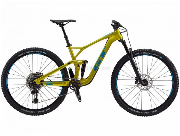 GT Sensor Carbon Pro Full Suspension Mountain Bike 2019 L,XL, Yellow, Carbon, 29", Disc, Full Suspension, 12 Speed, Single Chainring