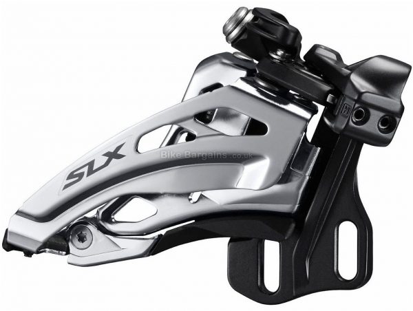 Shimano SLX M677 10 Speed Double Front Derailleur Double, 10 Speed, Direct Mount, Black, Silver