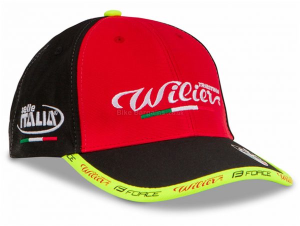 Wilier Selle Italia Casual Cap One Size, Red, Black, Yellow