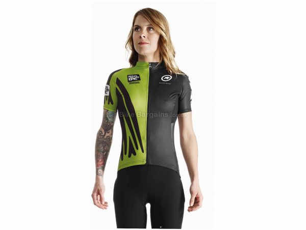 Assos Ladies capeepicXC_evo7 Short Sleeve Jersey L,XL, some are extra, Black, Red, Green, Breathable, Ladies, Short Sleeve, Polyester, Polyamide, Elastane