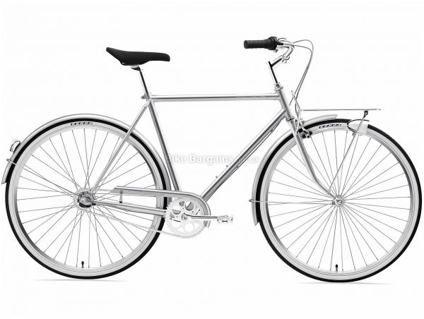 Creme Caferacer Man Uno Steel Urban Bike 2020 S,M, Silver, Steel Frame, Caliper Brakes, 3 Speed, Single Chainring, Hardtail, 14.8kg