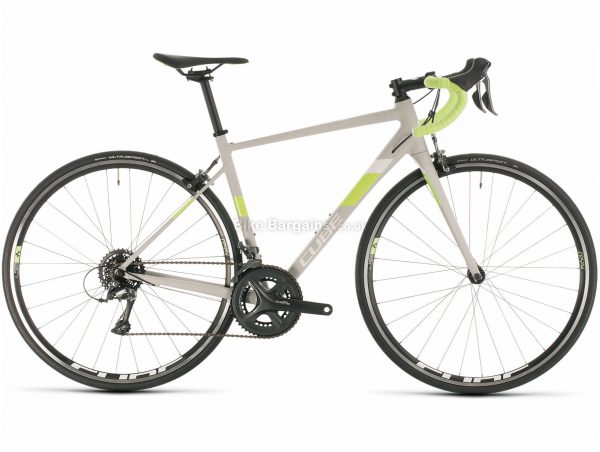 Cube Axial WS Ladies Alloy Road Bike 2020 50cm, Grey, Green, Alloy Frame, Caliper Brakes, 16 Speed, Double Chainring, , 9.4kg