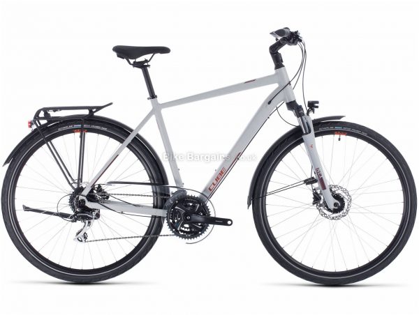 Cube Touring Pro Alloy City Bike 2020 54cm, Grey, Alloy Frame, Disc, 24 Speed, Triple Chainring, Hardtail, 16.9kg