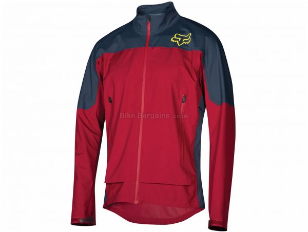 Fox Attack Water Jacket S, Red, Blue, Men's, Long Sleeve, Polyester