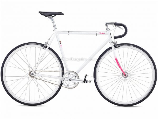 Fuji Feather Steel City Bike 2020 54cm, White, Steel Frame, Caliper Brakes, 1 Speed, Single Chainring, Hardtail, 10.22kg