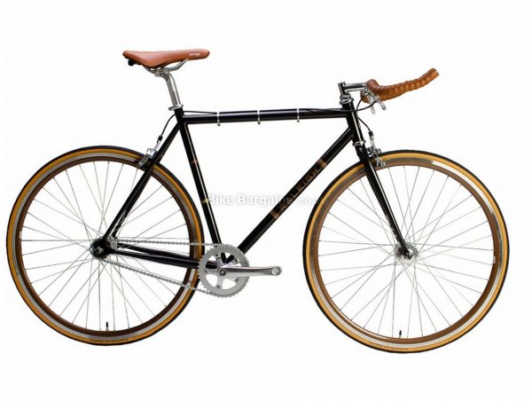 Raleigh Propaganda Single Speed Steel City Bike 2020 58cm, Black, Brown, Steel Frame, 1 Speed, Caliper Brakes, 700c Wheels, Hardtail