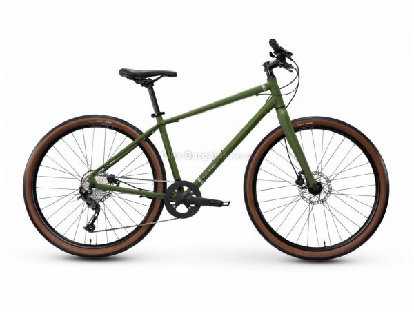 Raleigh Redux 2 Alloy City Bike 2021 M,XL, Green, Alloy Frame, Disc, 9 Speed, Single Chainring, Hardtail