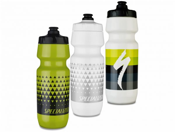 Specialized Big Mouth 24oz Water Bottle 680ml, White, Green, Black, Plastic