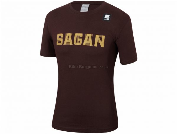 Sportful Peter Sagan T-Shirt XXL, Brown, Blue, Soft Fabric, Short Sleeve, Cotton