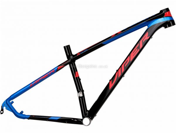 Viper X Team 29 Alloy Hardtail Mountain Bike Frame 16", Black, Red, Blue, Alloy Frame, 29", Hardtail, Disc