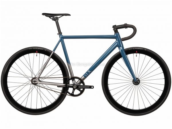 Vitus Six Single Speed Alloy Track Bike 2020 L, Blue, Silver, Alloy Frame, 1 Speed, Single Chainring, Hardtail