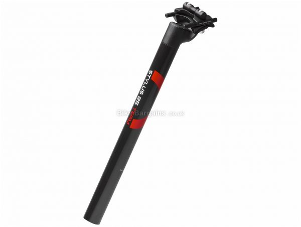 3T Stylus 25 Team Seatpost 2015 31.6mm, 280mm, Black, Red, Carbon, Alloy