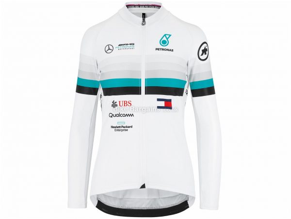 Assos FF1 GT Ladies Long Sleeve Jersey XL, White, Highly Breathable, Long Sleeve, Ladies, Polyester, Elastane