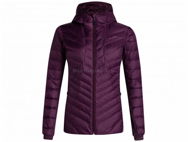 Berghaus Ladies Tephra Stretch Reflect Hooded Jacket 8, Blue, Waterproof Insulated, Long Sleeve, weighs 499g, Polyester, Elastane
