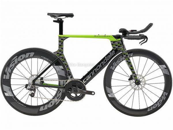 Cannondale SuperSlice Red eTap Carbon Road Bike 2019 52cm, Green, Black, Grey, Carbon, Disc Brakes, 22 Speed, 700c, Men's, Double Chainring