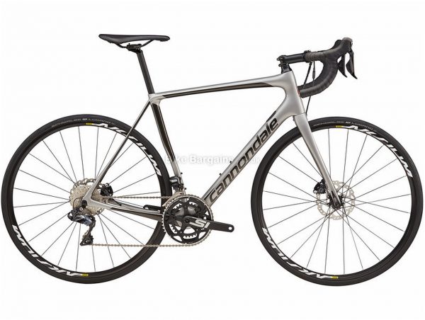 Cannondale Synapse Carbon Ultegra Di2 Road Bike 2019 58cm, Grey, Black, Carbon, Disc Brakes, 22 Speed, 700c, Men's, Double Chainring