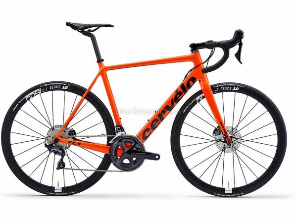 Cervelo R3 Disc Ultegra Carbon Road Bike 2020 48cm, Orange, Black, Carbon Frame, Disc Brakes, 22 Speed, Men's, Ultegra Groupset, 700c Wheels, Double Chainring