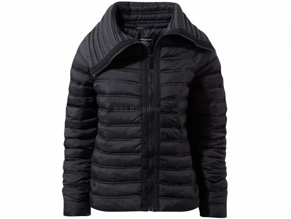 Craghoppers Ladies Moina Jacket 8, Black, Water Resistant, Long Sleeve, weighs 605g, Polyester