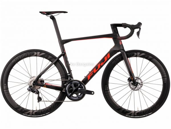 Fuji Transonic 2.1 Disc Road Bike 2020 52cm, Black, Orange, Carbon Frame, Disc Brakes, 22 Speed, Double Chainring, 700c Wheels, 8.06kg