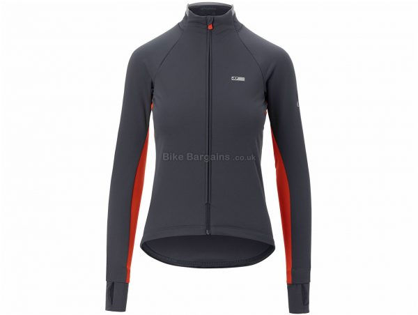 Giro Ladies Chrono Pro Alpha Jacket XS, Black, Red, Long Sleeve