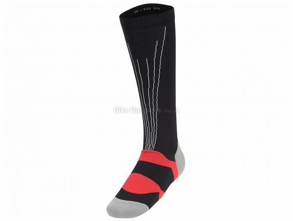 Huub Compression Race Socks 2 pack M, Black, White, Red, Padded Toe Protection, Men's, Polyester, Elastane, Triathlon, Road, MTB