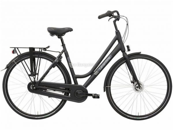 Laventino Glide 7 Ladies Alloy City Bike 53cm, Black, Alloy Frame, 7 Speed, Rigid