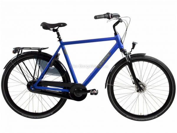 Laventino Glide 8 Alloy City Bike 2020 57cm, 61cm, Blue, Alloy Frame, 8 Speed, Front Suspension, Men's Bike, 18.2kg