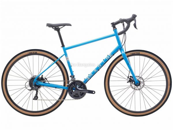 Marin Four Corners Steel Gravel Bike 2020 XS, Blue, Black, Steel Frame, Rigid Forks, 27.5" / 700c wheels, 27 Speed, Disc Brakes