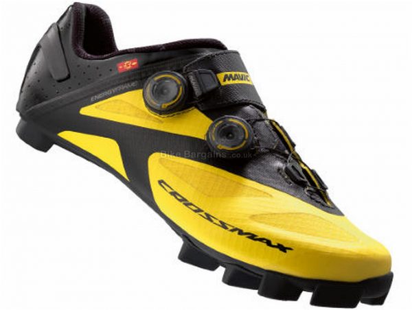 Mavic Crossmax SL Ultimate MTB Shoes 38, Black, Yellow, Carbon Sole, Boa Closure, MTB Usage