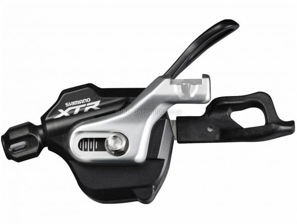 Shimano XTR M980 10 Speed Rapidfire Shifter Left, 2/3 Speed, Black, Silver, Alloy, 103g, 10 Speed