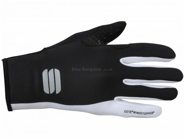 Sportful Ladies Windstopper Essential 2 Gloves XL,XXL - some are extra, Black, Velcro Fastening, Breathable, Full Finger, Ladies, Polyester, Polyamide, Polyurethane, Elastane