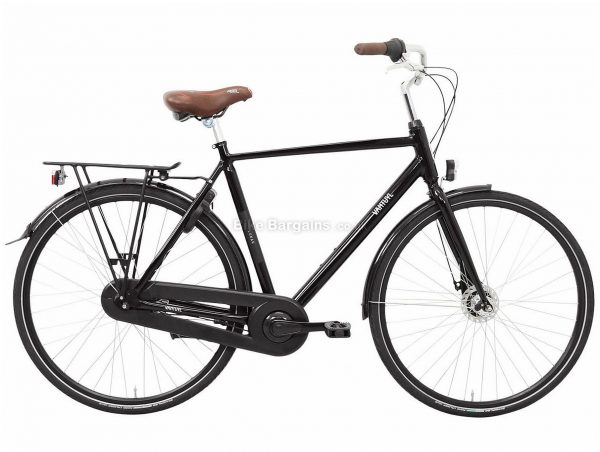 Van Tuyl Lunar N7 Alloy City Bike 2020 61cm, Black, Alloy Frame, 7 Speed, Rigid, Men's Bike, 18kg