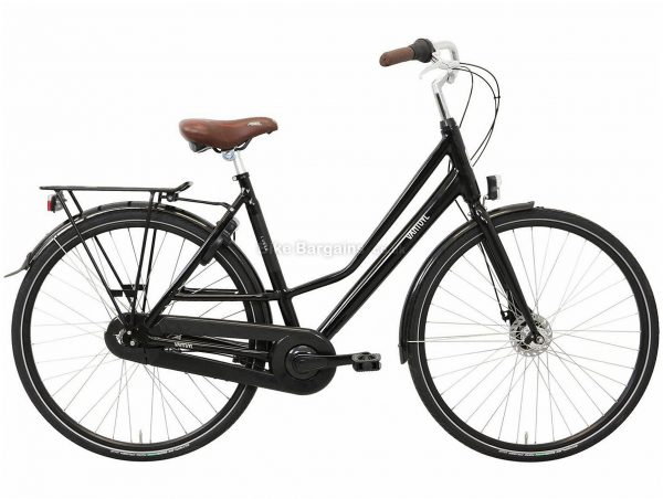 Van Tuyl Lunar N7 Ladies Alloy City Bike 2020 53cm, Black, Alloy Frame, 7 Speed, Rigid, Ladies Bike, 18kg
