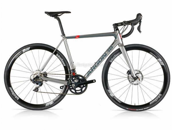Argon 18 Gallium Disc Ultegra Carbon Road Bike M,L,XL, Silver, Grey, Carbon Frame, Disc Brakes, 22 Speed, 700c Wheels, Double Chainring