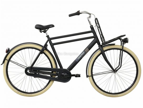 Laventino Ranger 3 Alloy City Bike 23", Black, 700c, Rigid, 3 Speed, 19kg, Alloy
