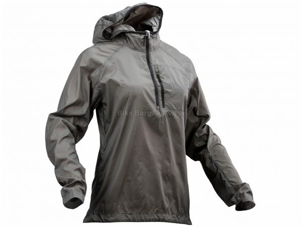 Race Face Ladies Nano Packable Jacket M, Grey, Long Sleeve, Polyamide
