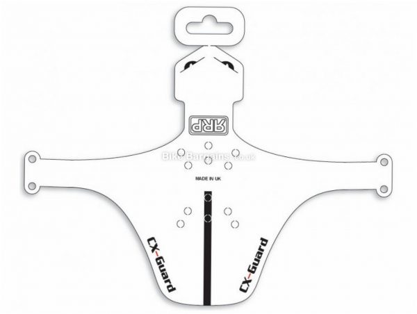 RapidRaceProducts CX-Guard Front Mudguard One Size, Front, White, 22g