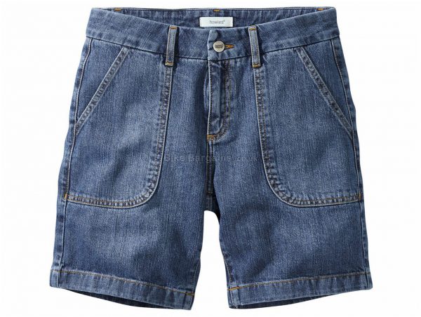 Howies Ladies Crisia Denim Shorts 30, Blue, Ladies, Baggy, Cotton