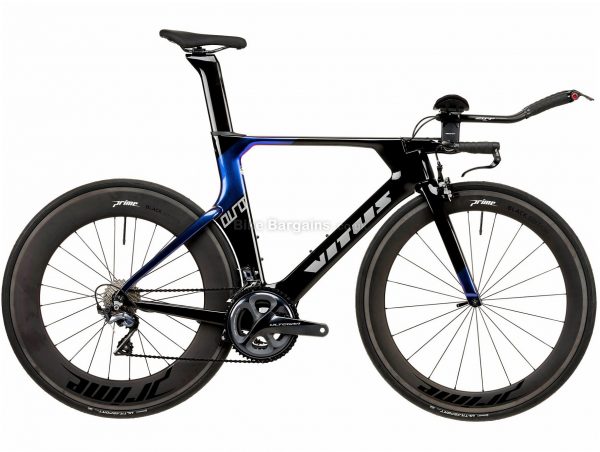 Vitus Auro CRS Ultegra Carbon TT Road Bike 2020 M, Black, Blue, 22 Speed, Carbon Frame, 700c Wheels, Caliper Brakes, 8.74kg