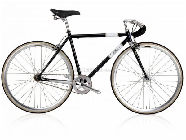 Wilier Toni Bevilacqua Steel Single Speed Bike S, Black, White, Steel Frame, Caliper Brakes, Single Speed, 700c Wheels, Single Chainring